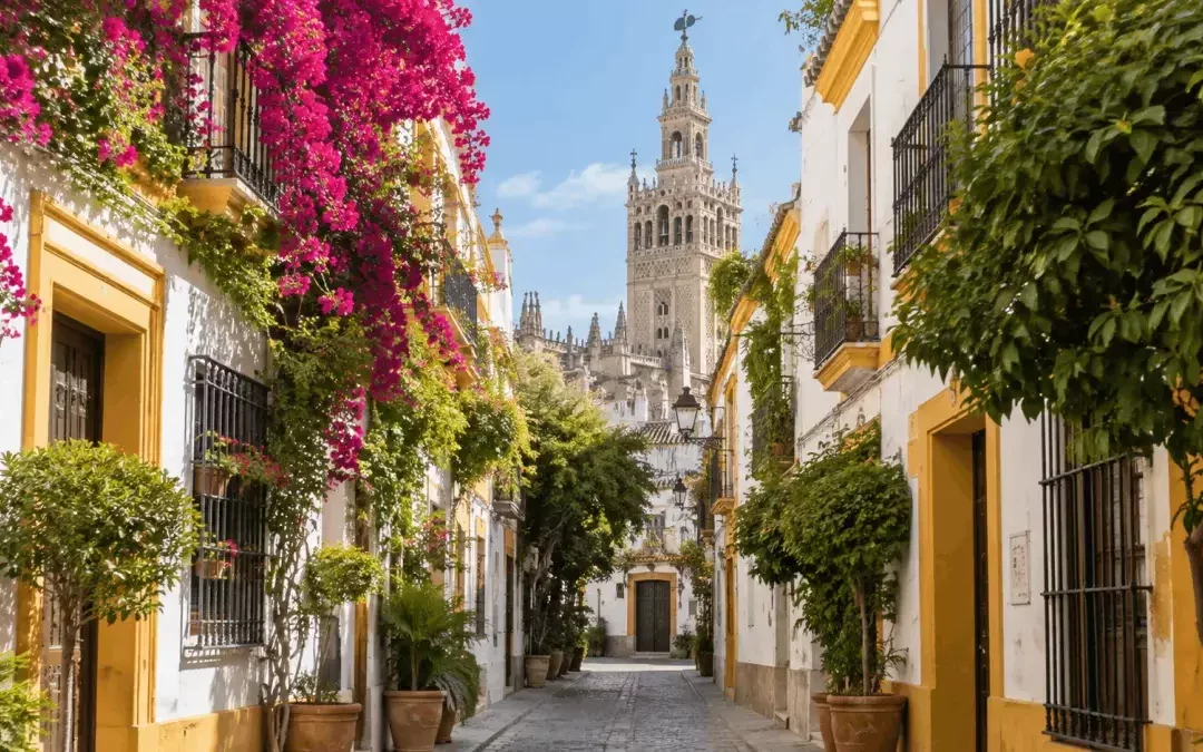 Barrio de Santa Cruz para alojarse en un hotel boutique en Sevilla